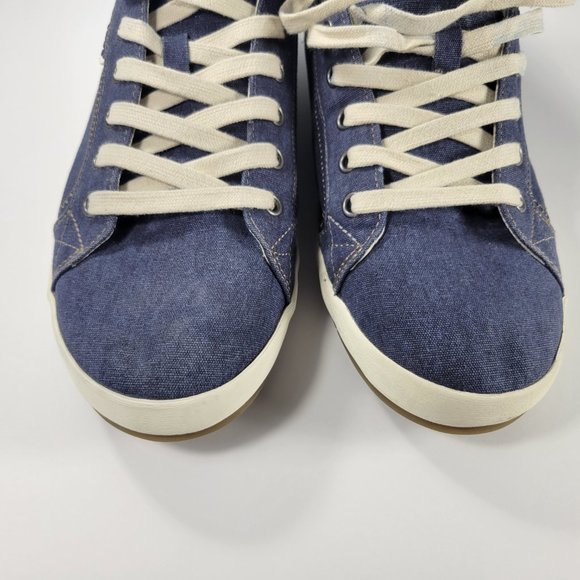 Taos Star Blue Wash Canvas Sneakers Women's Size 11 - Picture 9 of 11